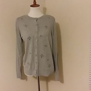 Loft gray cardigan